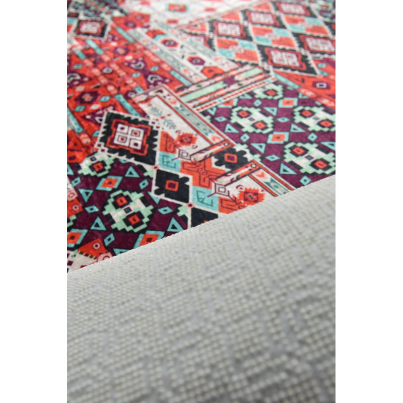 Durable Hall Carpet (3.3 x 9.8 ft), 100% Polyester, 0.16 in Pile Height | Antibacterial, Non-Slip Underside, Machine Washable | Perfect for Entryway & Living Room Decor, Soft and Easy to Maintain
