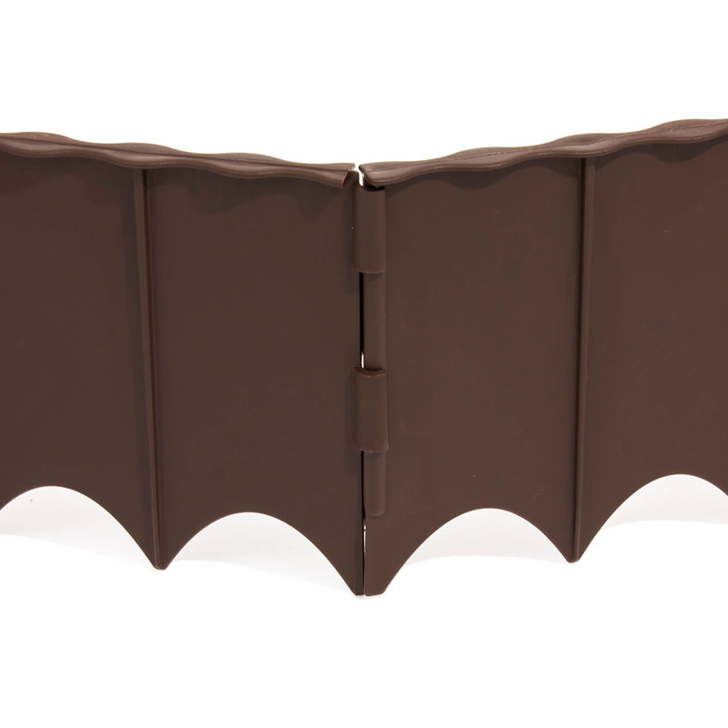 Pettit 8.99 cm H x 59.99 cm W Plastic Lawn Edging Fencing, Brown