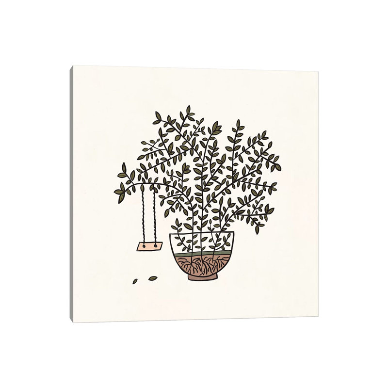 Potted Backyard by Alisa Galitsyna - Wrapped Canvas Print, 30.48 cm H x 30.48 cm W