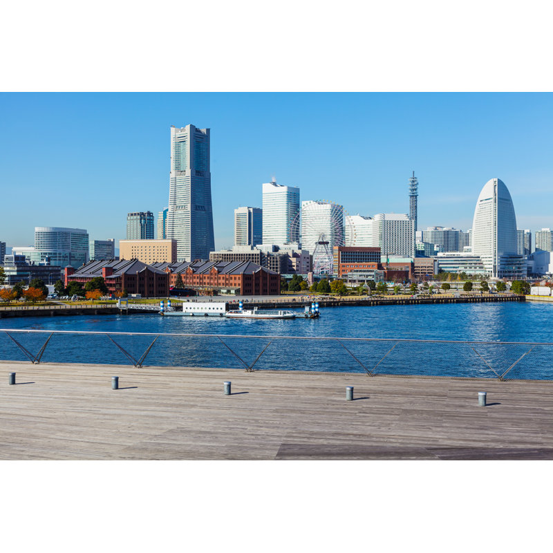 Yokohama Skyline by Leungchopan - Wrapped Canvas Print, 30cm H x 46cm W