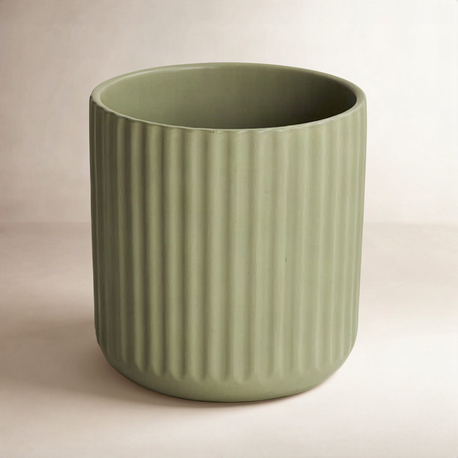 Simona Ceramic Pot Planter, 9.25" H x 9.25" W x 9.25" D