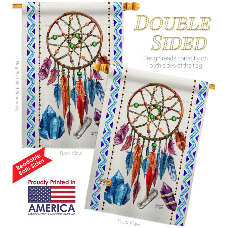 Drapeau de maison à 2 côtés en polyester / mélange de polyester 40 po x 28 po