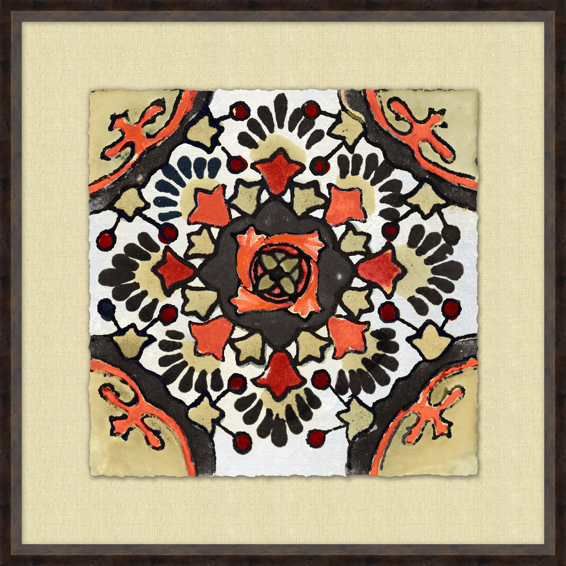 Wendover Art Group Sari Patterns 3 - Picture Frame Painting on Canvas ...