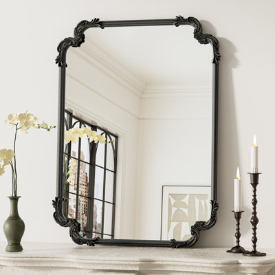 Genan Accent Mirror Scalloped Rectangle Wall Mirror