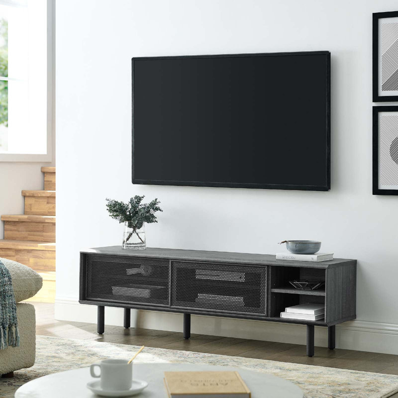 60'' W Storage Credenza, Charcoal