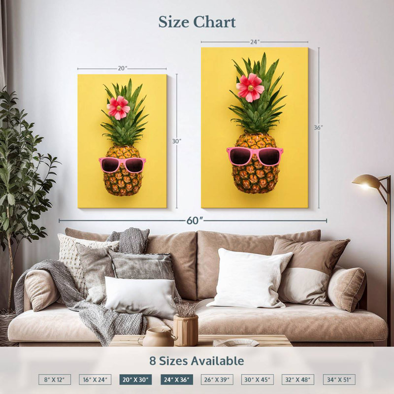 Ananas Yarlin, H 36 po x l 24 po
