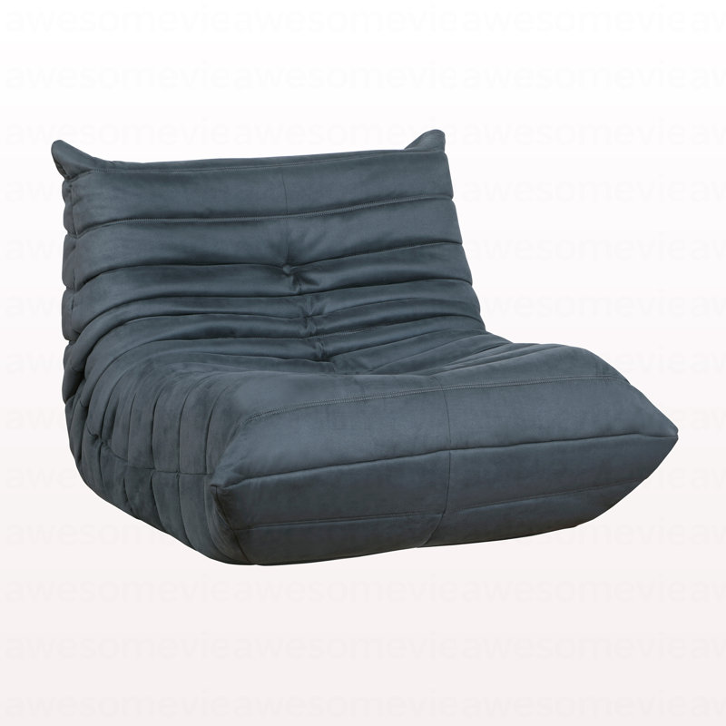 Chaise d'appoint de luxe capitonnée à boutons capitonnés en microfibre et meubles de salon 1 pièce
