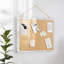 Panneau de lin commercial encadré mural Mattson avec punaises en bois incluses-91483720-91483719