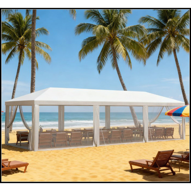 Spacious Outdoor Canopy & Gazebo with Removable Sidewalls