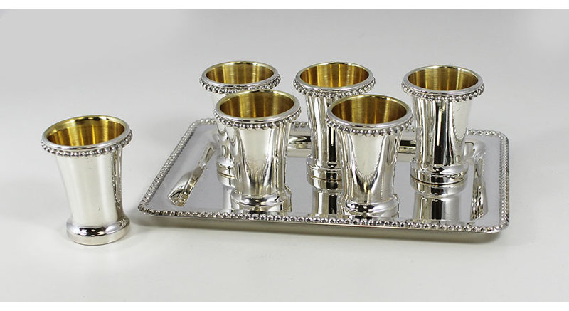 Ensemble 7 pièces de tasses giddush