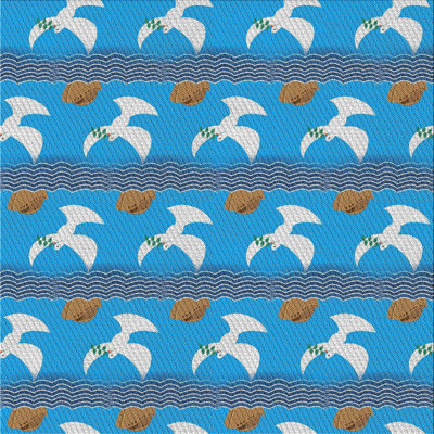 Tapis de zone bleue à motifs