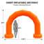  Arche gonflable de 10 pi avec souffleur intégré et 3 banderoles Wellcomer-406486443-406486445