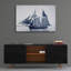 «Indigo Yacht 3» par Stellar Design Studio, art mural en verre acrylique-1279487812