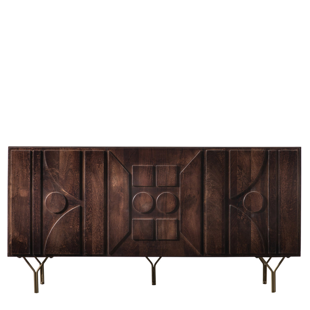 Scales 160 Cm Wide Mango Solid Wood Sideboard