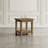 Pembroke Reclamation Rustic Reclaimed Solid Wood Square End Table With Storage Shelf