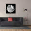  «Dahlia 2 Bw» par Debra Van Swearingen, art mural sur toile, 37 po x 37 po