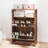 Herik 16-Pair Tipping Bucket Shoe Storage Cabinet with Shelves-2094577783