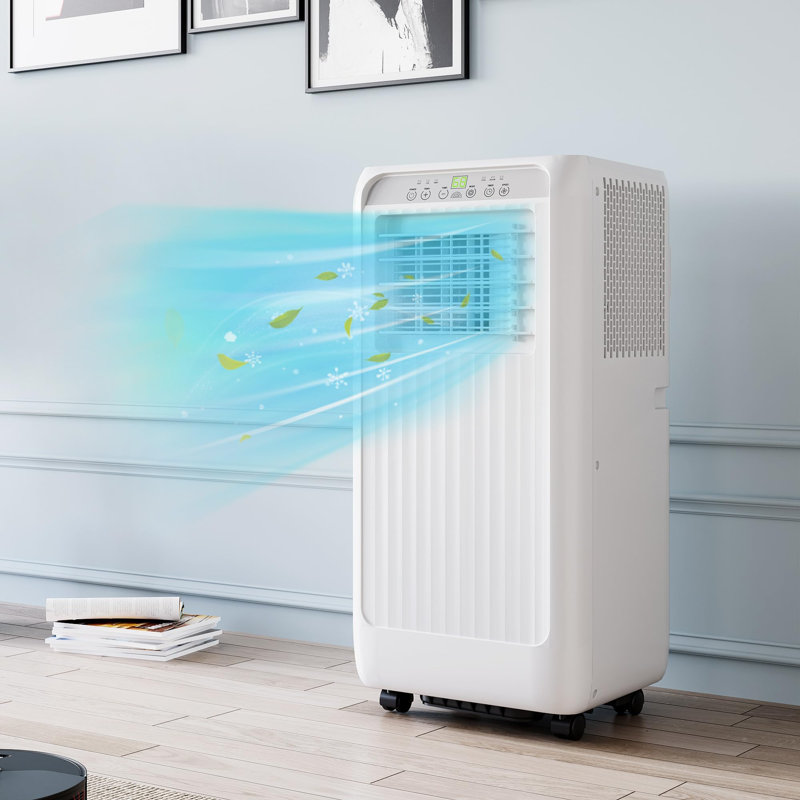 Climatiseur portatif 10000 BTU avec ensemble de fenêtre, télécommande pour chambre à coucher et salon