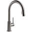 Robinet de cuisine en acier inoxydable noir Trinsic avec douchette pivotante rétractable-92589345
