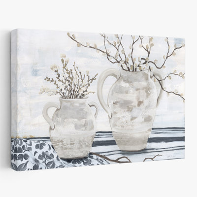 Cottage Americana et campagne moderne Chantilly Cottage Jugs B&W