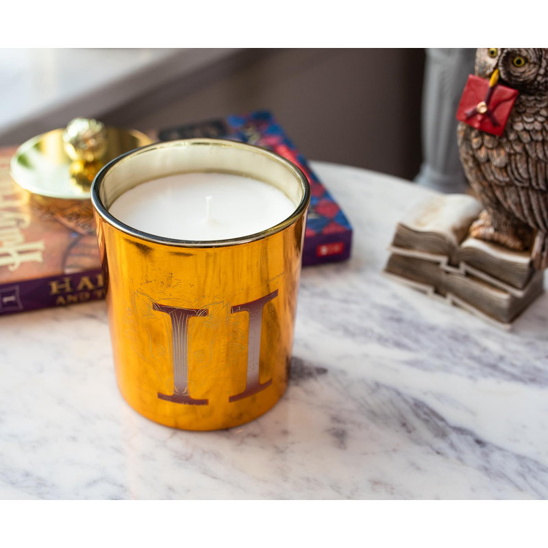 Hufflepuff Scented Designer Candle with Glass Holder
