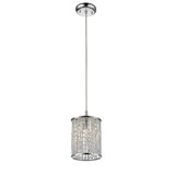 Luminaire suspendu cylindrique à 1 lumière Alezay