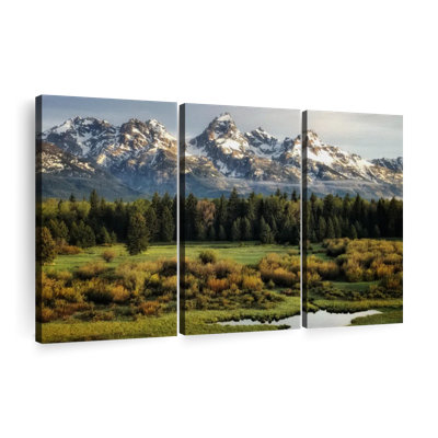 «Grand Teton Beauty», 3 pièces sur toile