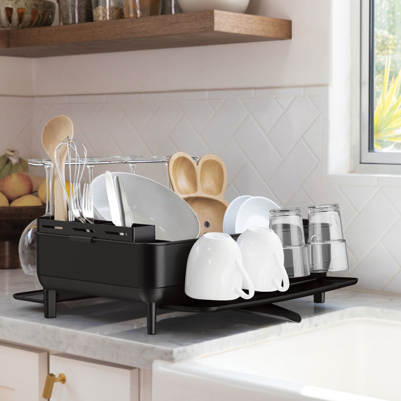 Simplehuman Steel Frame Dishrack, Matte Black