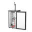 Bière Kegerator, distributeur de bière à pression unique pour système D, réfrigérateur avec tablettes, capacité de 1 baril de 6, réservoir de CO2 de 2,5 lb, 92 L