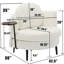 Fauteuil simple 42,5 po avec repose-pieds mobile-1391067110