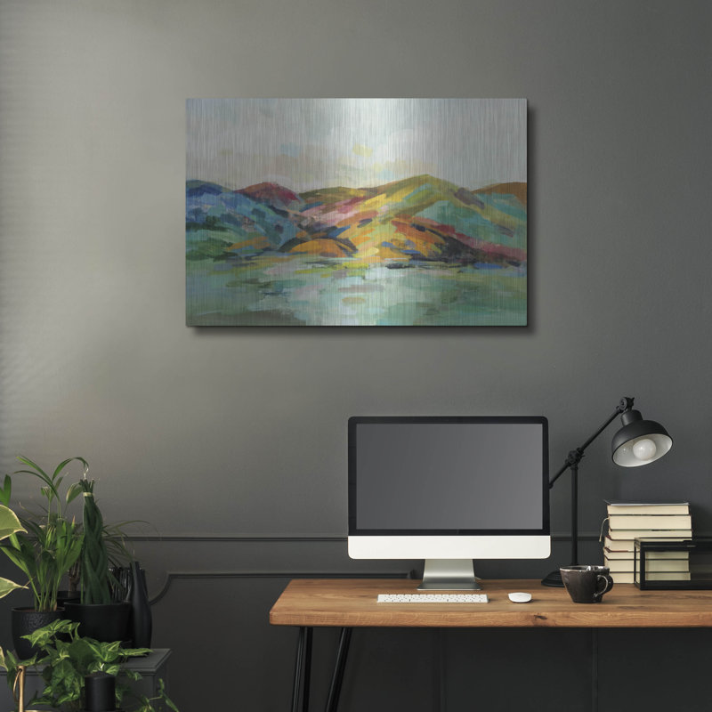  «California Spring» par Silvia Vassileva, art mural en métal, 36 po x 24 po