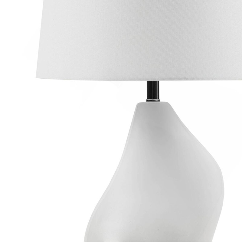 Lampe de table asymétrique en céramique grise voir ci-dessous