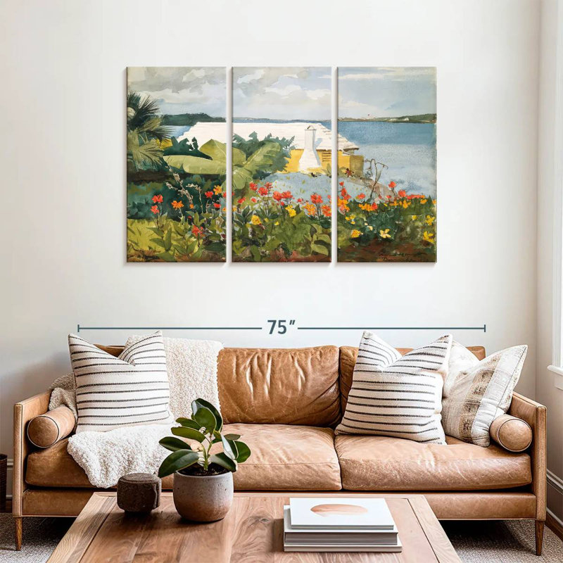 Gillard Flower Garden And Bungalow - Bermudes, H 36 po x l 57 po