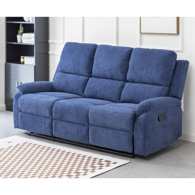 Fairmont Park Christopherson 3 Seater Velvet Reclining Sofa | Wayfair.co.uk