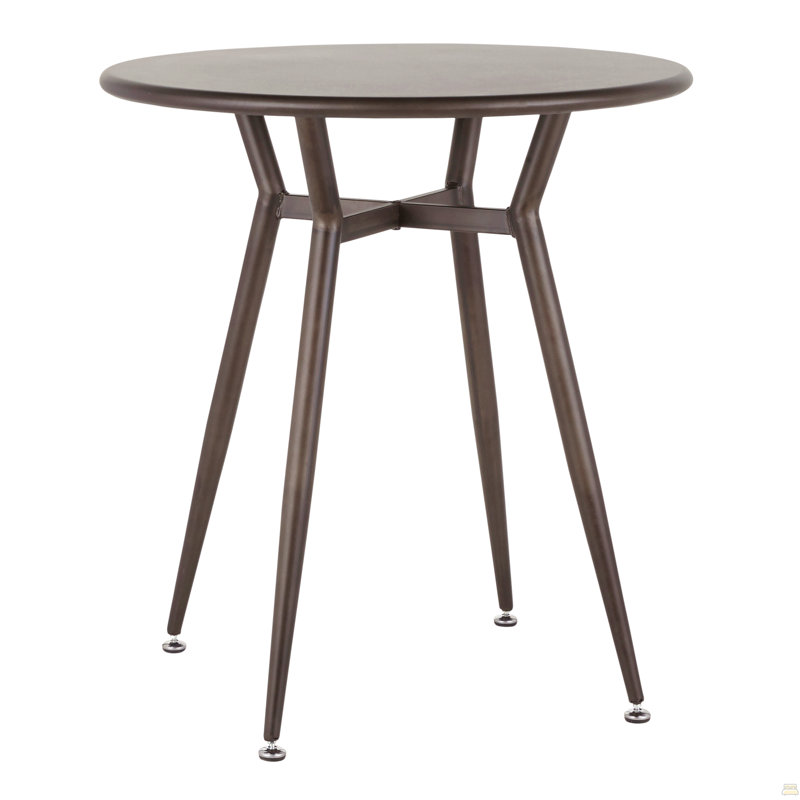 Table ronde en métal antique