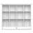 Artisan 57"W Solid Wood 12 Cube Storage Bookcase with Fixed Shelves-433274728