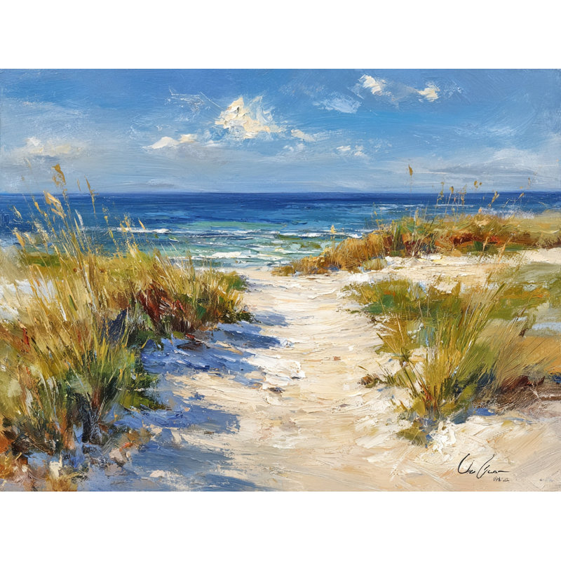 «Sandy Trail to Surf», art mural sur toile