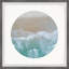 Circle Beach - Single Picture Frame Print-346314207
