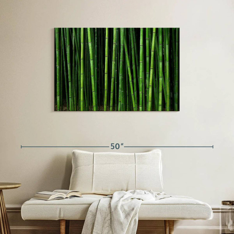 Alvord Green Bamboo Forest, 26" H x 39" W