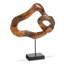 Carved Wood Swirl on Stand