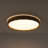 Nordic Round Dimmable Wood Grain Led Flush Mount-330289423