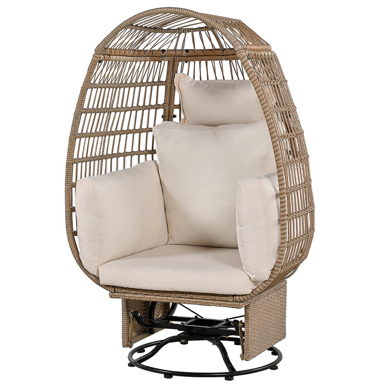 Fauteuil d'extérieur, Beige, Brun