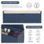 Banc de rangement de 28 po de largeur avec dessus rabattable Mira-376902797