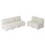 Ensemble de salon modulaire en chenille 5 pièces 84 po Shalon-559646271