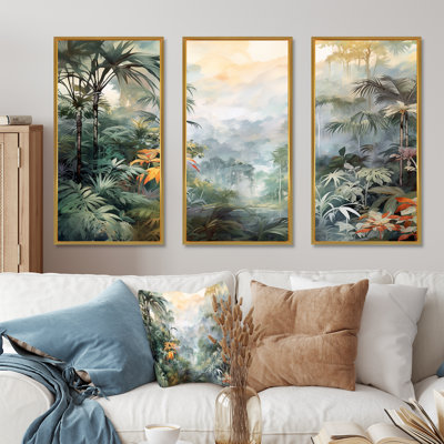 Tropical Wilderness Escape - Jungle, ensemble d'art sur toile