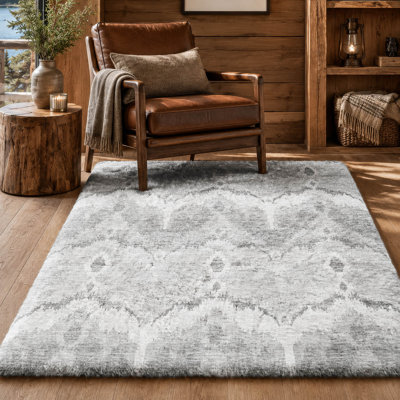 Premium Machine Washable Dream Shag ADS743 Ikat Rug