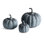 Ensemble de 3 citrouilles sculptées Pham