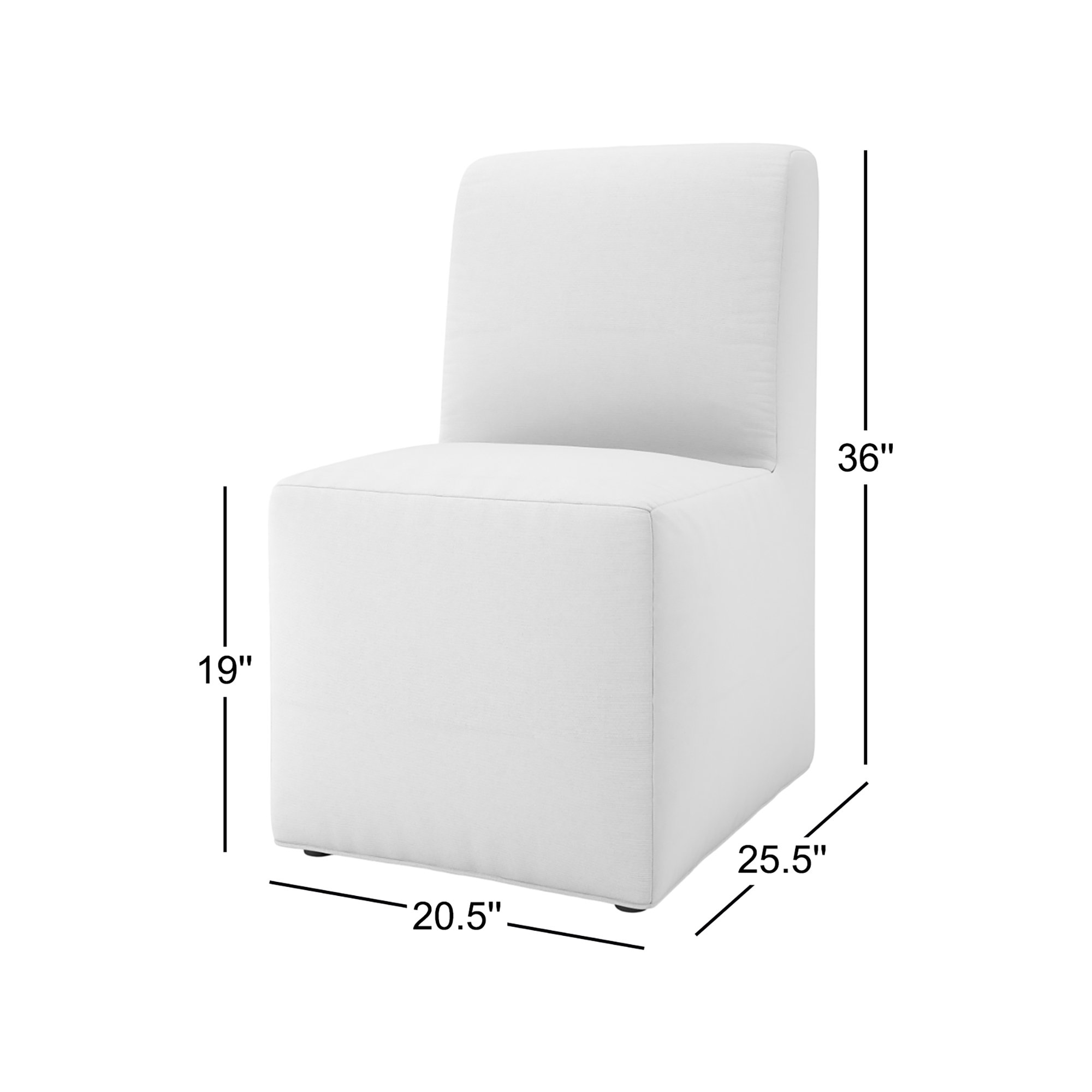 Praia Sunbrella® Patio Dining Chair, Canvas Granite Sunbrella® Canvas