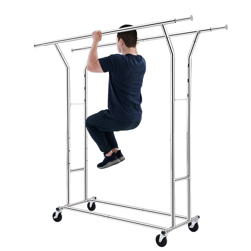 Portant à vêtements réglable en acier Niccolino