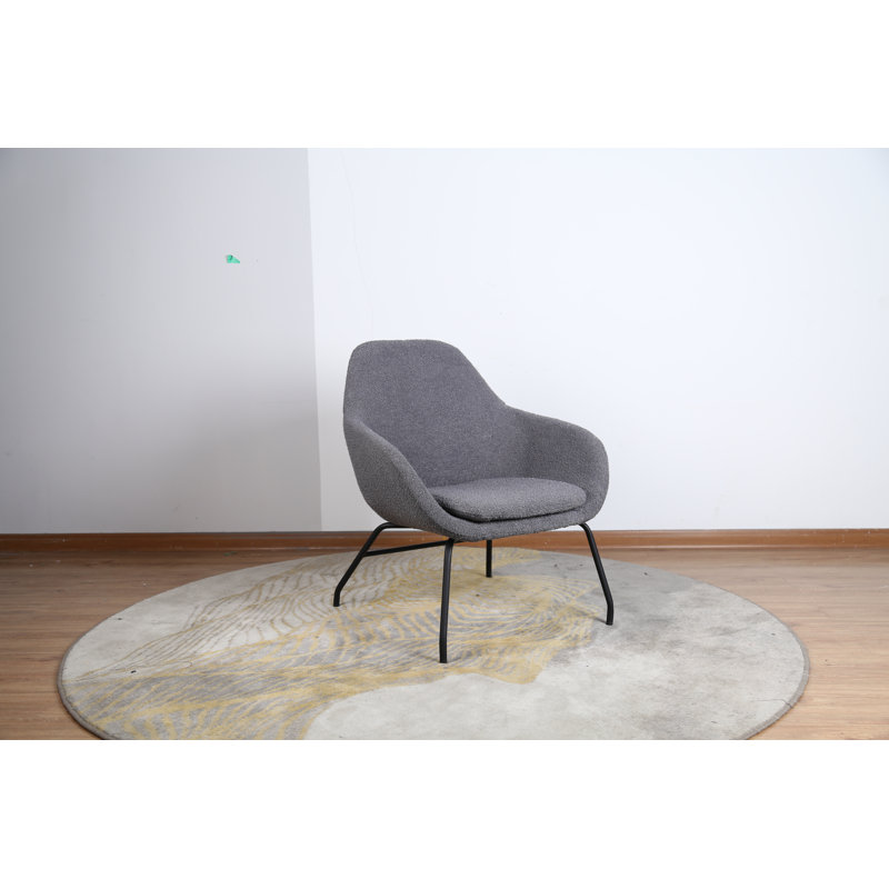 Upholstered Armchair, Grey